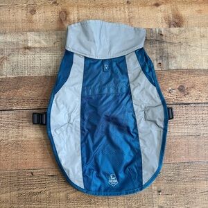Arcadia Trail Blue Doggie Rain Jacket MEDIUM